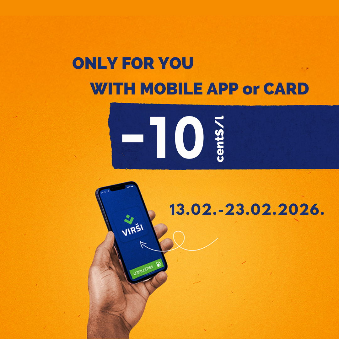 You have a special fuel discount -10 c/l