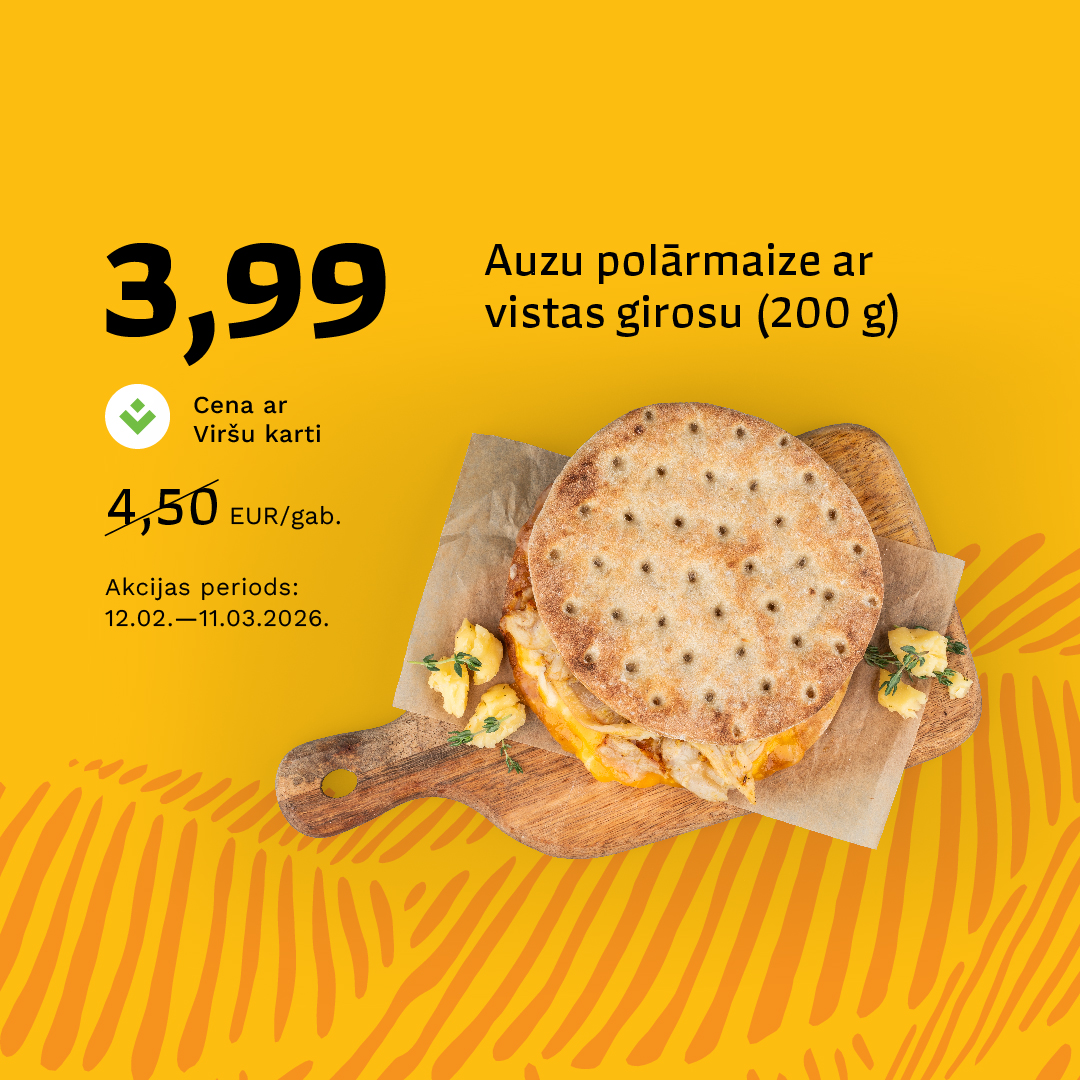 Karstmaize - auzu polārmaize ar vistas girosu