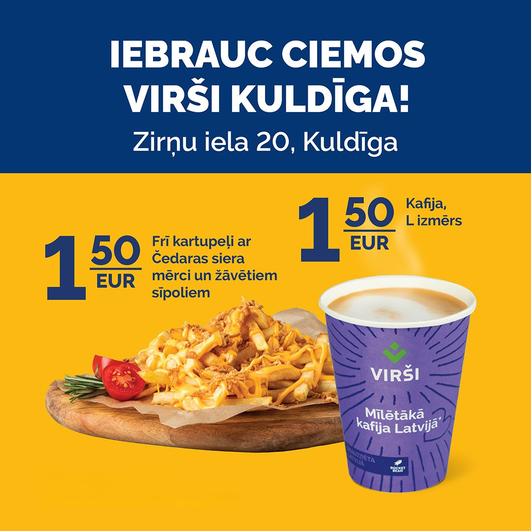 Iebrauc ciemos jaunajā Virši Kuldīga spēka stacijā!