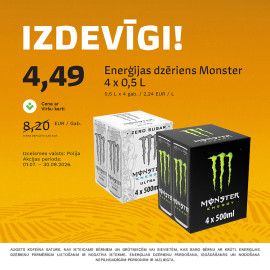 Četras reizes vairāk enerģijas!