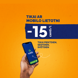 -15 c/l atlaide ar Viršu lietotni