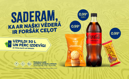 Uzpildi 30 litrus un iegādājies našķi TIKAI par 99 centiem!