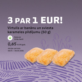 Saldas garšas baudījums - 3 par 1 EUR!