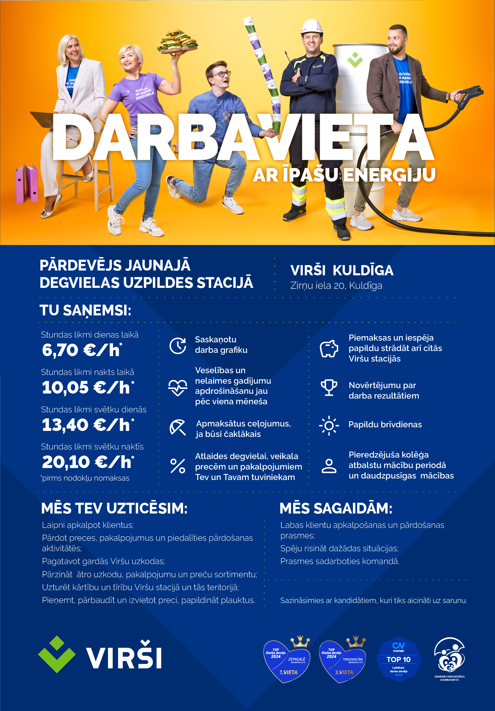Virši Salacgrīva pārdevēja vakance