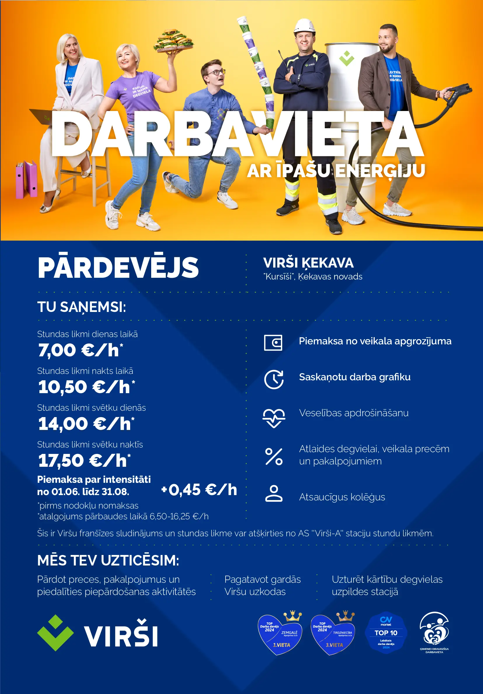 Darba sludinājums Virši Ķekava