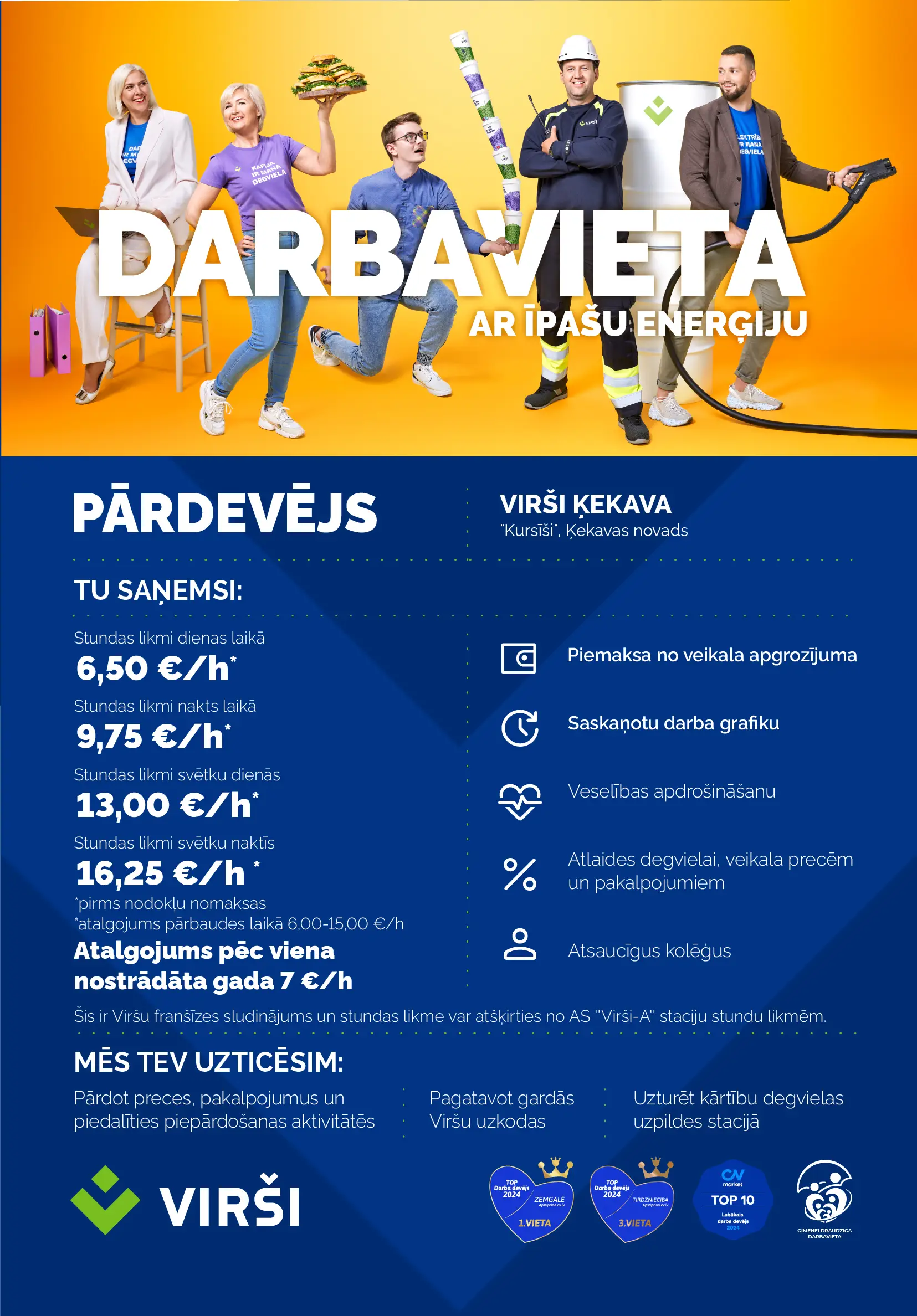 Darba sludinājums Virši Ķekava