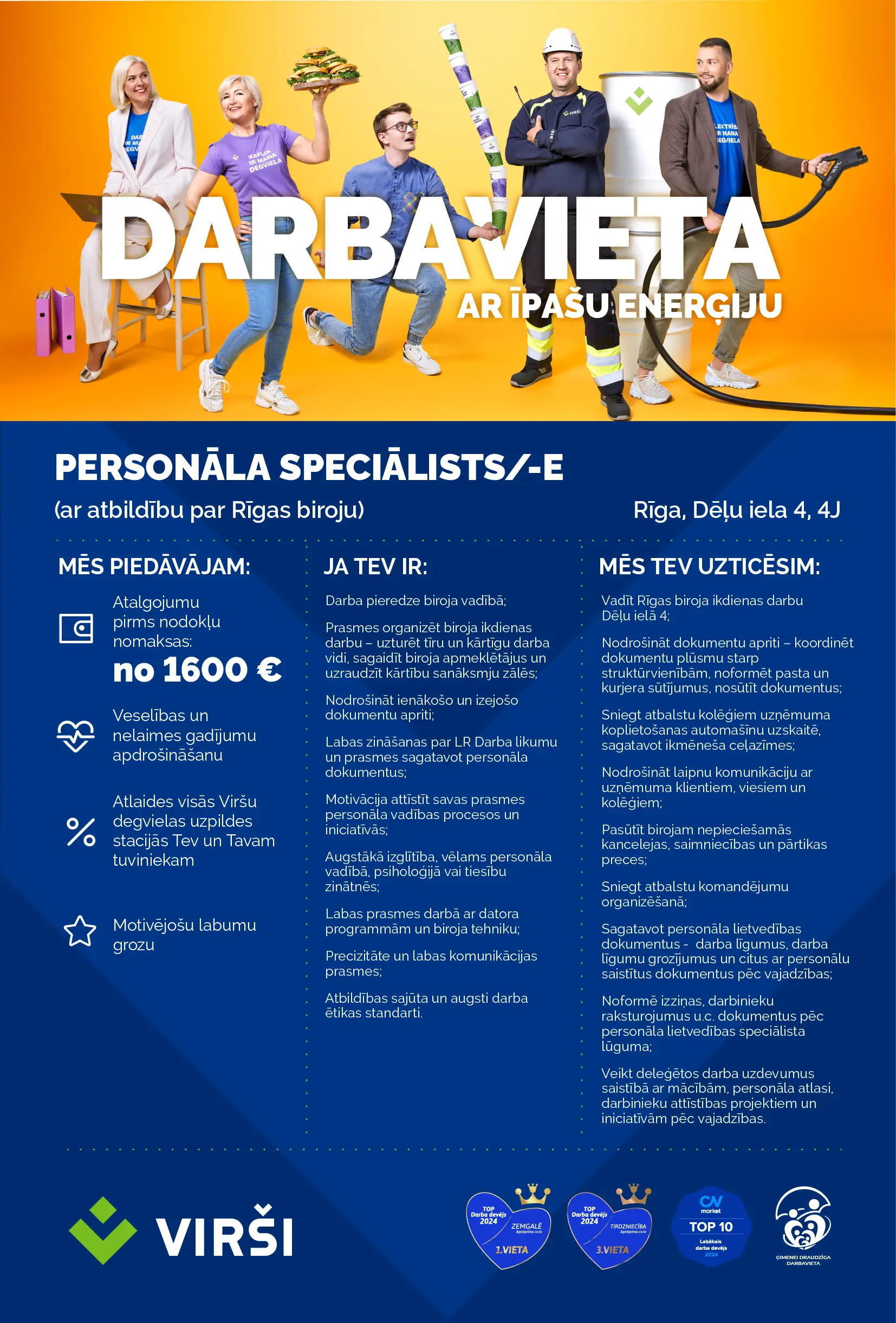 Personāla speciālists Viršos